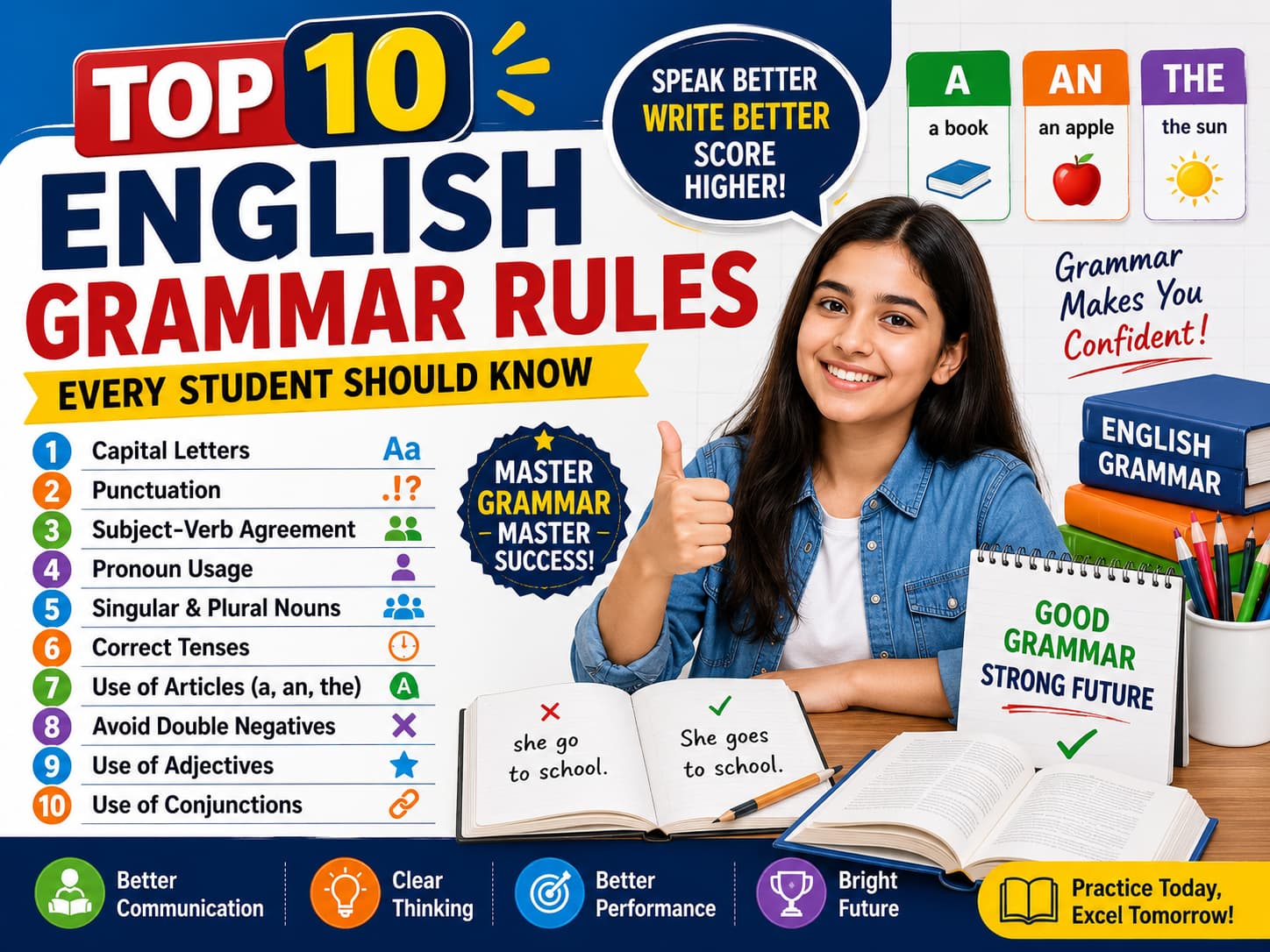 Top 10 English Grammar Rules Every Student Should Know