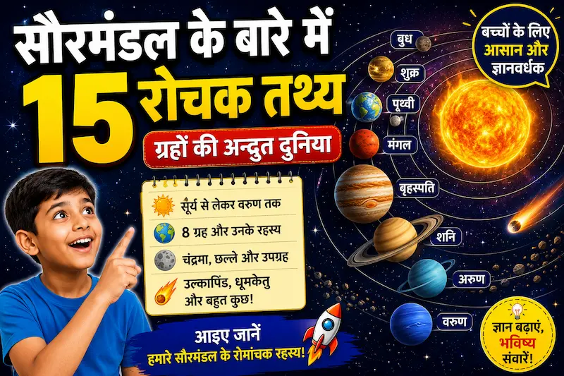 सौरमंडल के बारे में 15 रोचक तथ्य | Solar System Facts in Hindi